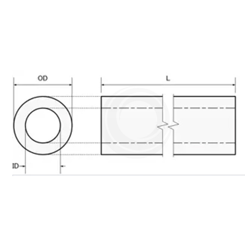  单孔氧化镁管图纸