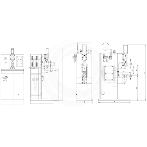 Medida De Máquina De Solda Por Pontos De Armazenamento De Energia